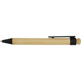 PF Concept 106026 - Stylo bille Rattan en bambou et plastique recyclé