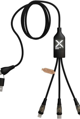 SCX.design 2PX162 - C50 5-in-1 fast charging 100W/5A cable with digital display