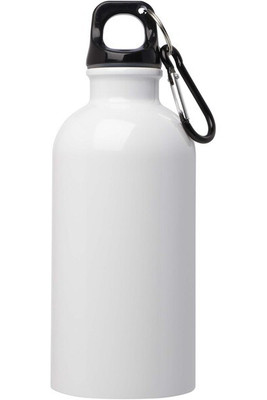 Jednostěnná láhev na vodu z nerezové oceli s certifikací RCS Oregon 400 ml s karabinou - EgotierPro 100860