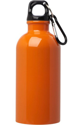 Jednostěnná láhev na vodu z nerezové oceli s certifikací RCS Oregon 400 ml s karabinou - EgotierPro 100860