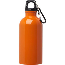 PF Concept 100860 - Oregon 400 ml RCS certified single wall stainless steel water bottle with carabiner