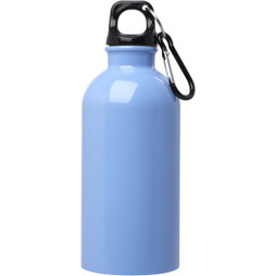PF Concept 100860 - Bouteille deau Oregon de 400 ml simple paroi en acier recyclé certifié RCS avec mousqueton