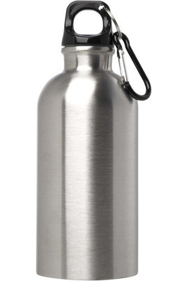 Oregon 400 ml RCS certified single wall stainless steel water bottle with carabiner - EgotierPro 100860