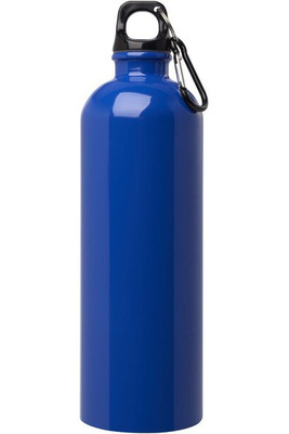 Bouteille d'eau Oregon de 750 ml simple paroi en acier recyclé certifié RCS avec mousqueton - EgotierPro 100861