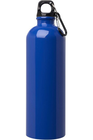 Bouteille deau Oregon de 750 ml simple paroi en acier recyclé certifié RCS avec mousqueton - EgotierPro 100861