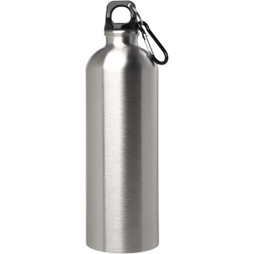 PF Concept 100861 - Oregon 750 ml RCS certified single wall stainless steel water bottle with carabiner