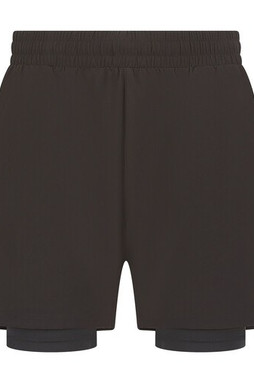 TOMBO TL615 - MENS DOUBLE LAYER SPORT SHORTS
