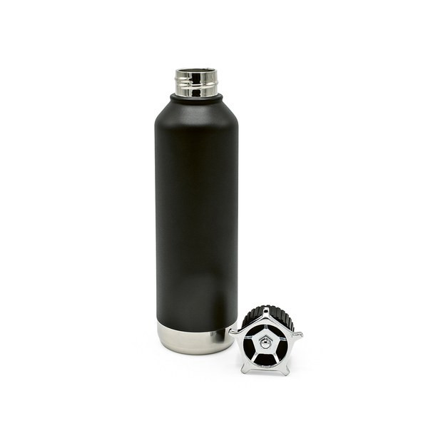 Rupt ABT002 - Spiglo Bottle rSS 780ml. Double wall and Leakproof. Wheel shaped lid