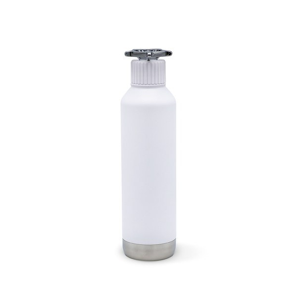 Rupt ABT002 - Spiglo Bottle rSS 780ml. Double wall and Leakproof. Wheel shaped lid