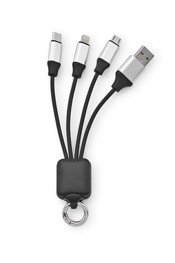 Aodaci ACB005 - Sagan 4-in1 Cable rTPR. Backlit logo and hanging loop