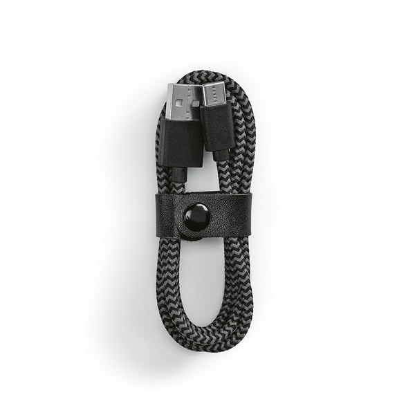 Aodaci ACB007 - Leibniz Cable rPET. 1m USB-C to USB-A. Fast Charge
