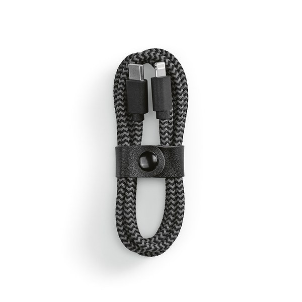 Aodaci ACB008 - Ramanujan Cable rPET. 1m USB-C to Lightning. Fast Charge