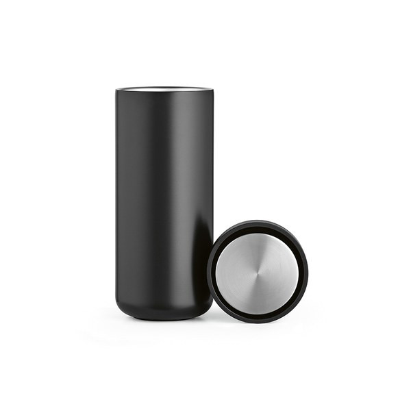 Aodaci ACP009 - Senegal Travel Cup rSS 400ml. Double wall and 360º push lid