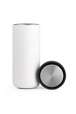 Aodaci ACP009 - Senegal Travel Cup rSS 400ml. Double wall and 360º push lid