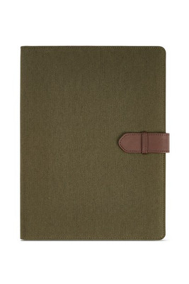 Aodaci AFD003 - Eliot A4 Folder rCotton. 64 FSC sheet notepad and rPU closure