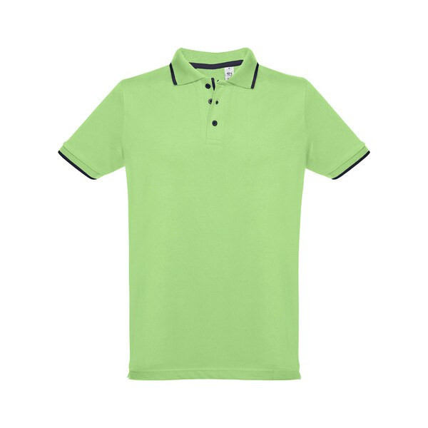 Men's Polo Shirt with contrast colour trim and buttons - Egotier 30137