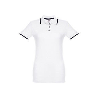 Polo bicolore en coton pour femme - Egotier 30138
