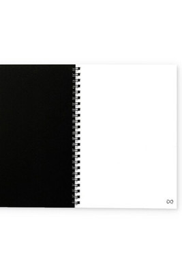 InfiniteBook 33200 - "Infinitebook" mit flexiblem Einband und 15 unlinierten Whiteboard Seiten