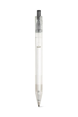 rPET ball pen pen with coloured button - Egotier 91794