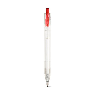 rPET ball pen pen with coloured button - Egotier 91794