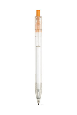 rPET ball pen pen with coloured button - Egotier 91794