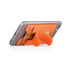 hi!dea 93321 - Silicone card holder and smartphone holder