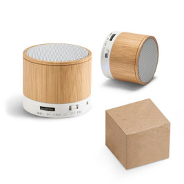 hi!dea 97256 - Bamboo portable speaker with microphone