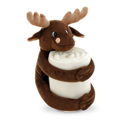 hi!dea 99063 - Poolfleecedeken met pluchen speeltje (180 g/m²)