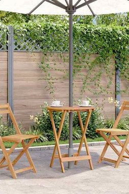 vidaXL 46346 - Table pliable de jardin 60x75 cm bois dacacia massif
