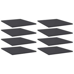 vidaXL 805191 - Panneaux de bibliothèque 8 pcs gris bois d’ingénierie