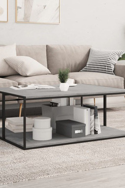 vidaXL 805414 - Panneaux de bibliothèque 4 pcs gris béton bois d’ingénierie