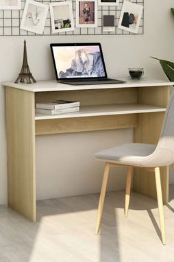 vidaXL 801175 - Bureau et chêne sonoma 90x50x74 cm Aggloméré