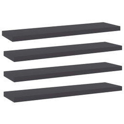 vidaXL 805126 - Panneaux de bibliothèque 4 pcs gris bois d’ingénierie