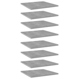 vidaXL 805179 - Panneaux de bibliothèque 8 pcs gris béton bois d’ingénierie