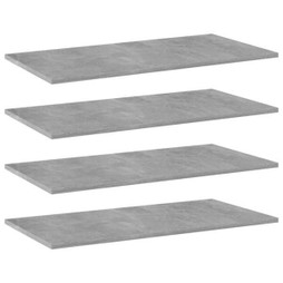vidaXL 805338 - Panneaux de bibliothèque 4 pcs gris béton bois d’ingénierie
