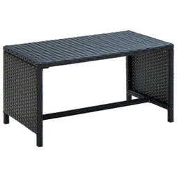 vidaXL 46392 - Table basse 70x40x38 cm Résine tressée