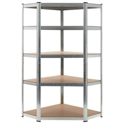 vidaXL 144264 - Storage Shelf 90x90x180 cm Steel and MDF