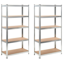 vidaXL 144812 - Étagères de rangement 2 pcs 90x40x180 cm MDF