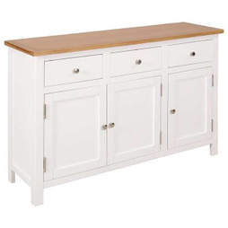 vidaXL 247122 - Buffet 110x33,5x70 cm Bois de chêne massif