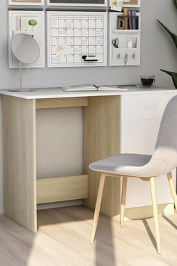 vidaXL 801085 - Bureau et chêne sonoma 100 x 50 x 76 cm Aggloméré