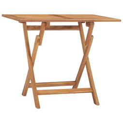 vidaXL 315445 - Table à dîner pliable de jardin 90x60x75 cm Bois de teck solide