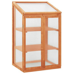 vidaXL 314848 - Serre 60x45x100 cm Bois de sapin