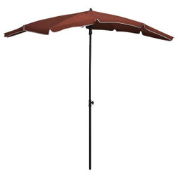vidaXL 315556 - Garden Parasol with Pole 200x130 cm Terracotta