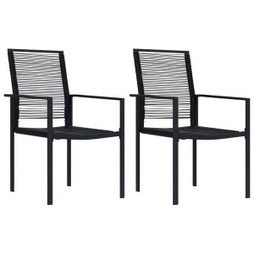 vidaXL 312171 - Chaises de jardin lot de 2 Rotin PVC