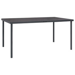 vidaXL 313087 - Table à dîner dextérieur 150x90x74 cm Acier