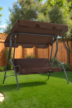 vidaXL 45351 - Balancelle de jardin Café 170 x 110 x 153 cm