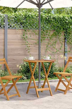 vidaXL 313596 - Table pliable de jardin 70 cm Bois dacacia solide