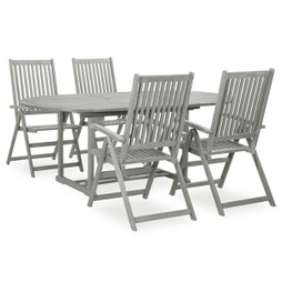 vidaXL 3057907 - vidaXLEnsemble à manger de jardin 5 pcs Bois dacacia massif