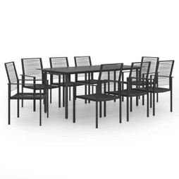 vidaXL 3060266 - Ensemble à manger de jardin 9 pcs
