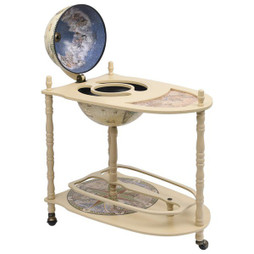 vidaXL 320908 - Support de vin autoportant globe Bois deucalyptus